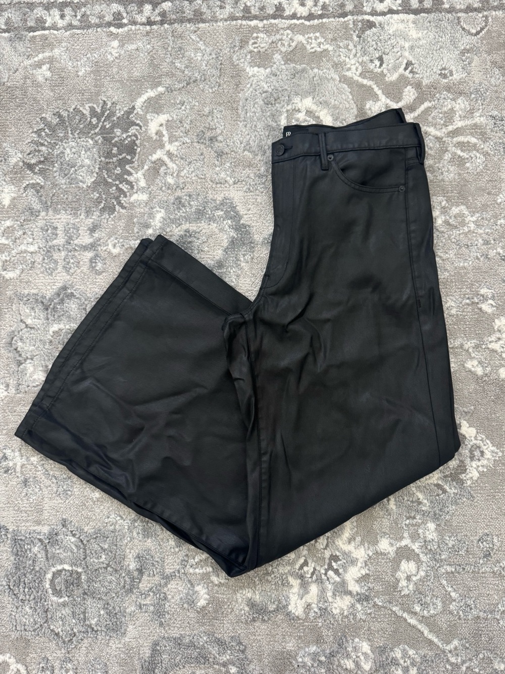Banana Republic Women’s Faux Leather Wide Leg Pants